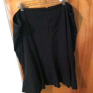 Black stretch mid length lane Bryant skirt